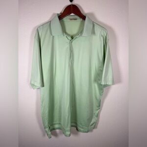 Peter Millar Green Cotton Polo Golf Crown XL Classic Preppy